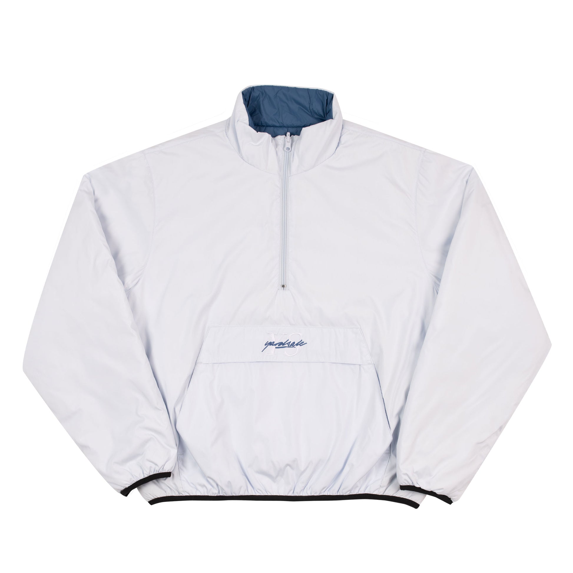 Reversible Half-Zip Puffer (Ancient White/Blue)