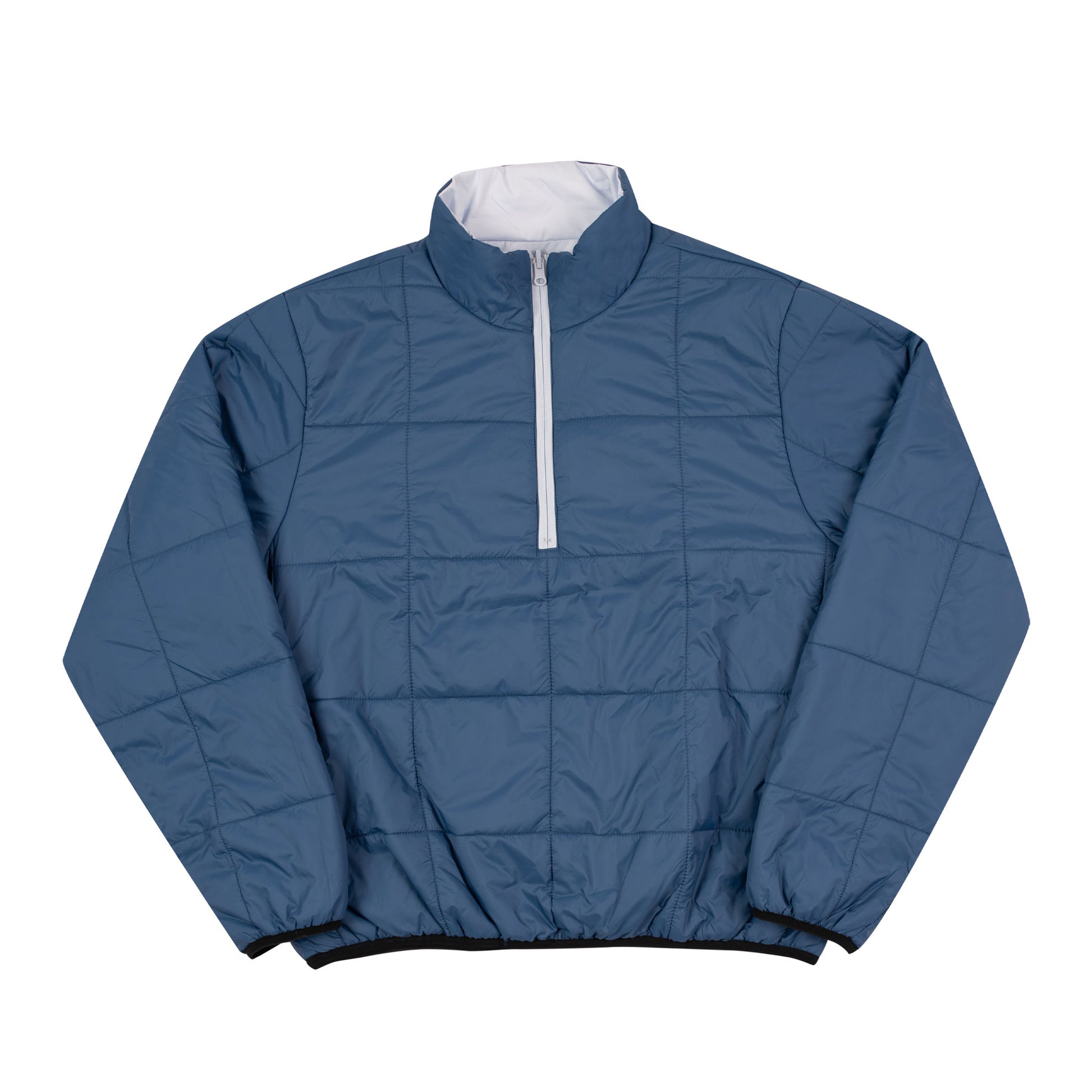 Reversible Half-Zip Puffer (Ancient White/Blue)