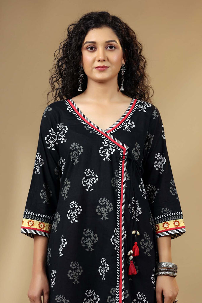 Buy Angrakha Kurta & Kurti Online | Angrakha Style Kurta Designs