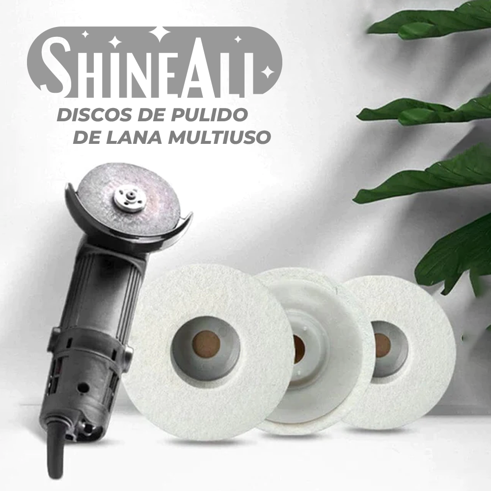 Shineall™ - Discos de pulido de lana multiuso