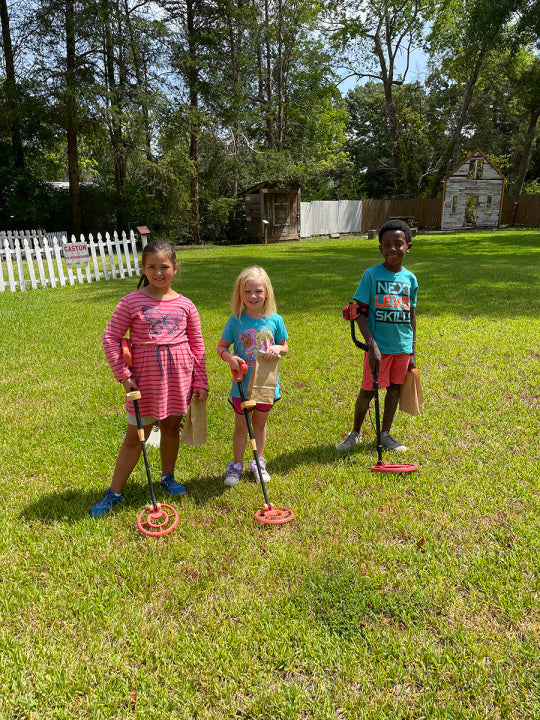 Kids loves Pancky metal detectors and get ready for events of field treasure hunting and history learning