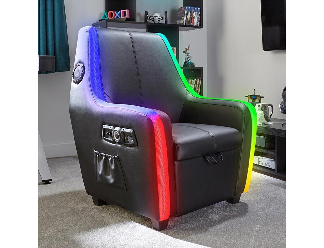 x rocker gaming chair with storage