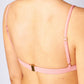 Triangle bikini top - Coral pink
