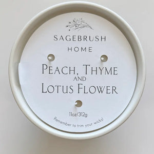 Peach, Thyme and Lotus Flower - Sagebrush Home