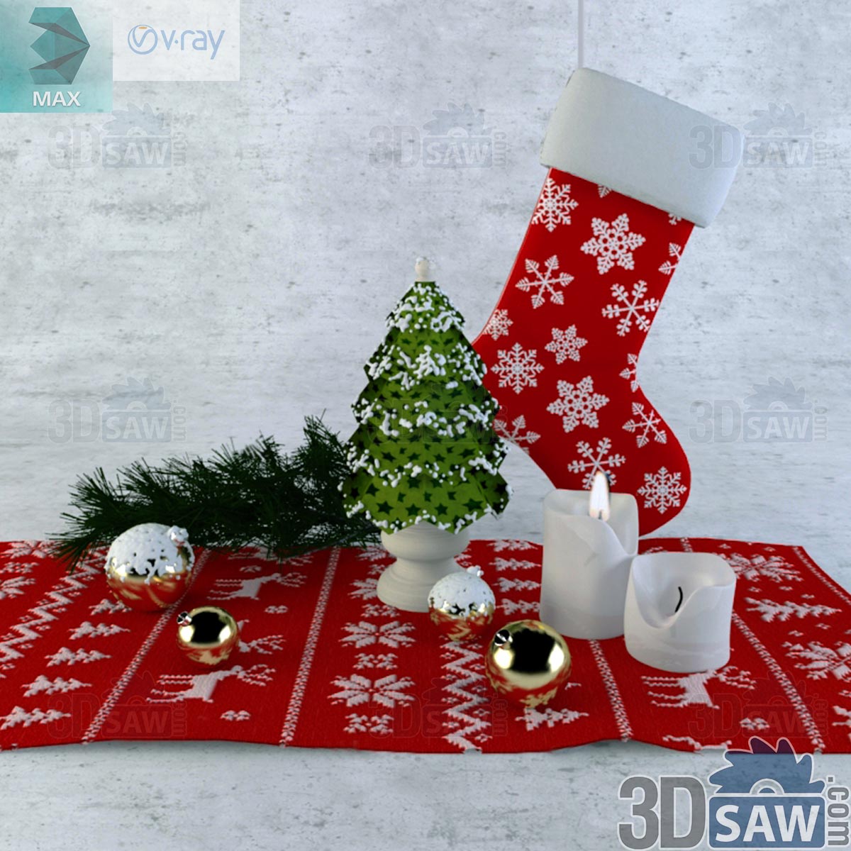 Christmas Decor - 3DSAW.COM - MX-195