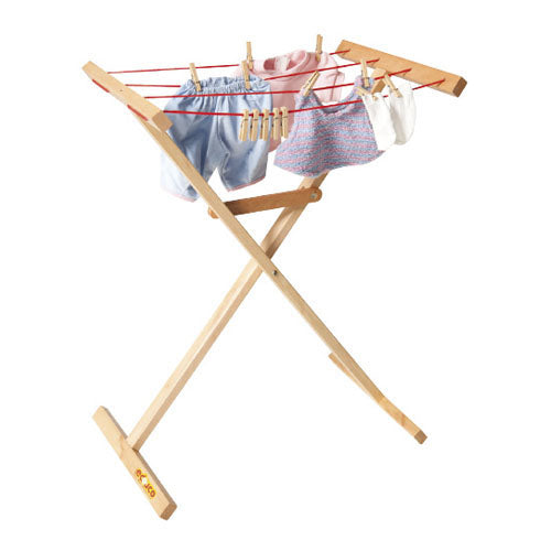 Hardwood Clothesline Stand - For Small Hands