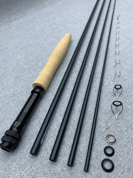 Fly Rod Building Kit With 4 Piece 9' 0 5 Weight Satin Black RAINSHADO –  Virgin River Anglers