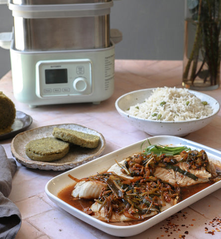 Steamed Fish and Cake