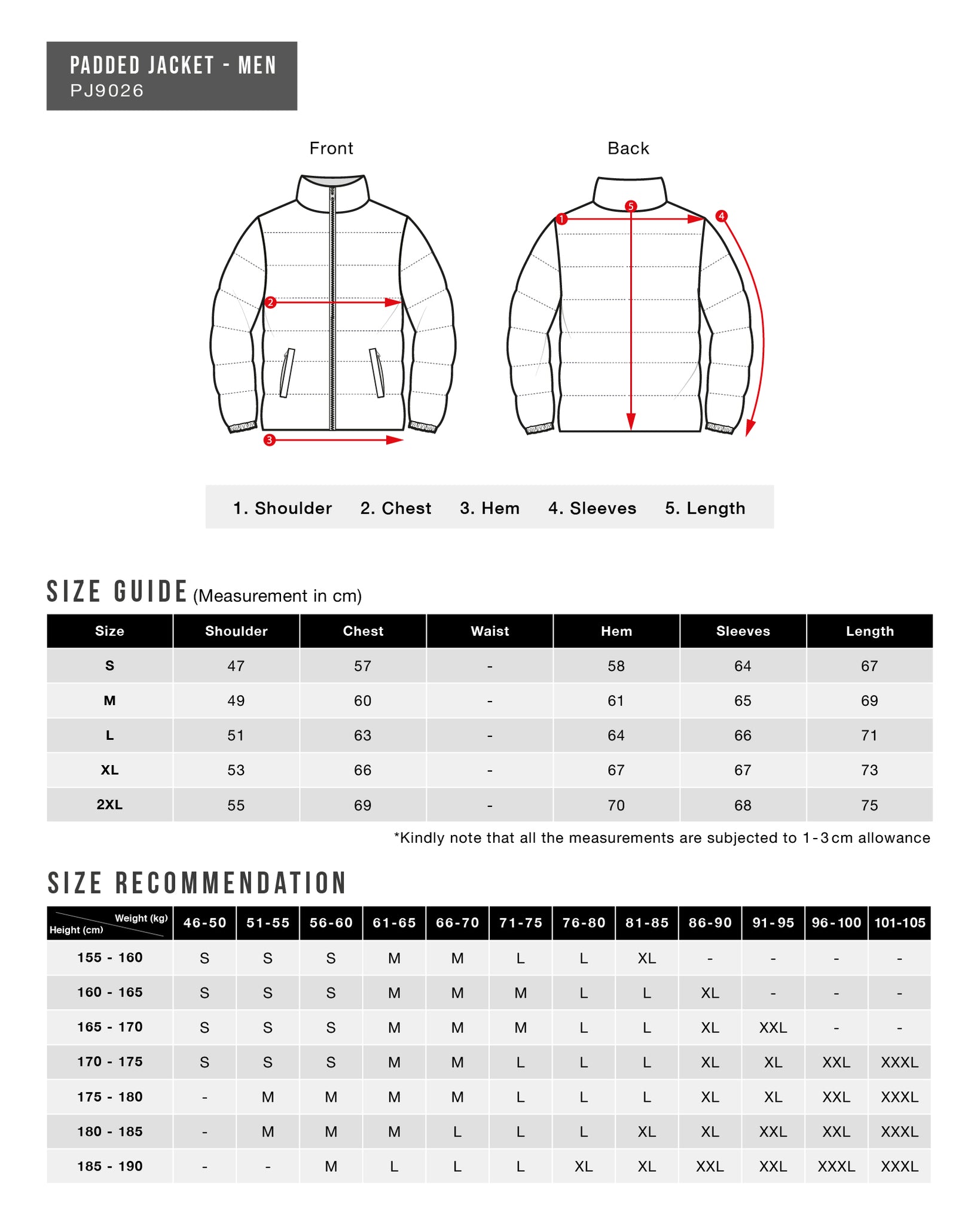 Basic Padded Jacket | Universal Traveller SG
