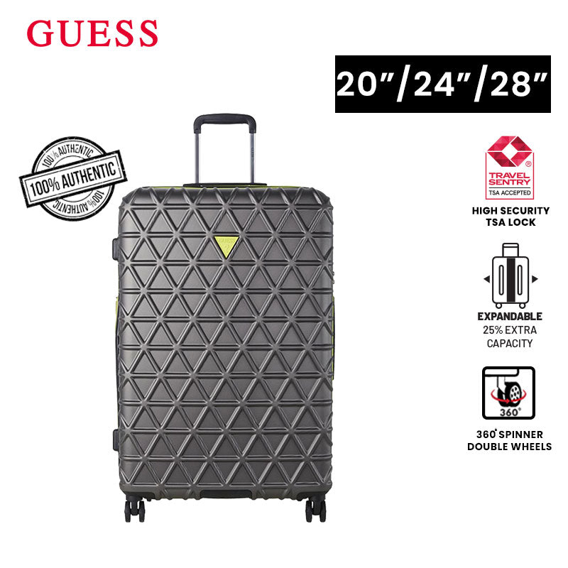 guess hard case luggage