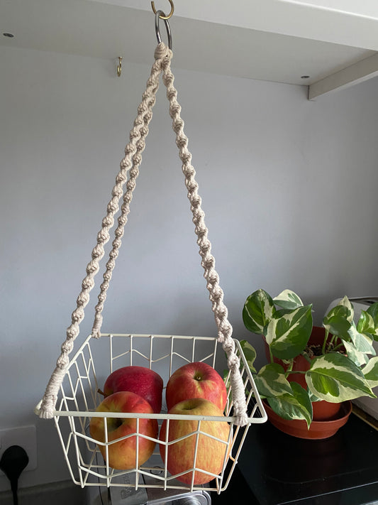 Under cabinet hanging fruit basket – Macra-Made-With-Love