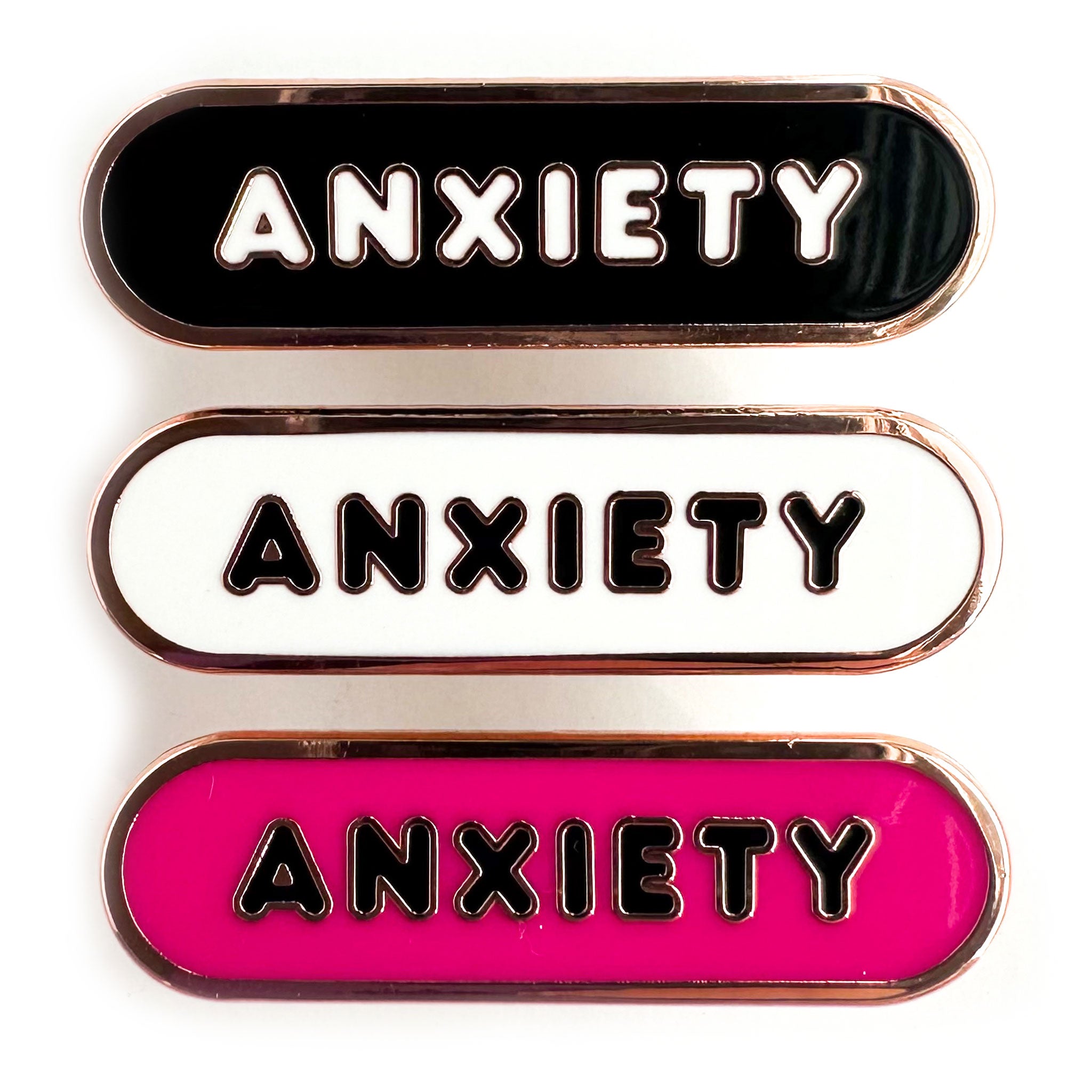 Anxiety Accessibility Plaque Enamel Pin