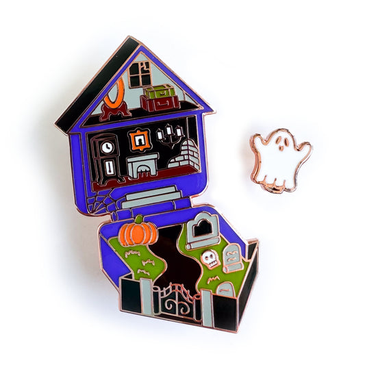 Yarnie Dream House Enamel Pin and Charm Set – Kitty With A Cupcake