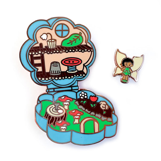 Ghosty Pocket Enamel Pin Set – Kitty With A Cupcake