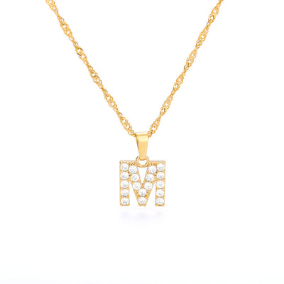 So Cph Sparkling Letter Necklace