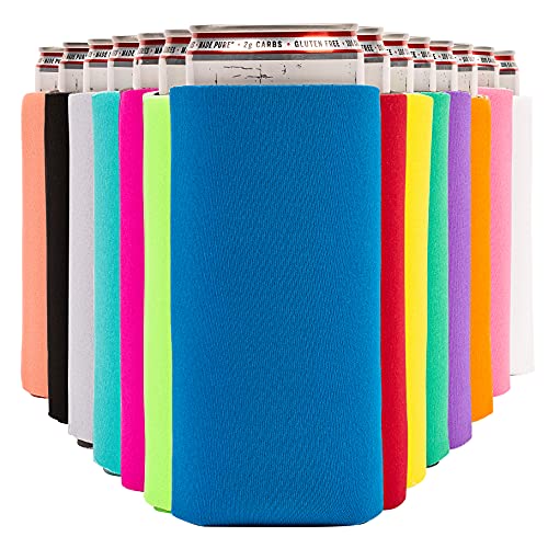 Neoprene Slim Can Cooler Sleeve for White Claw - 12, 16 oz Tall Beer Cans  Iced Coffee, Michelob Ultra, Red Bull, Spiked Seltzer, Truly- Not a Boring