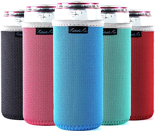 Blue Star Slim Can Cooler | 12 oz Can Cooler | Can Coolie | Can Holder |  Neoprene Can Cooler | Insulating Sleeve