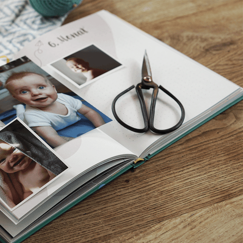 Babytagebuch Fotos schneiden
