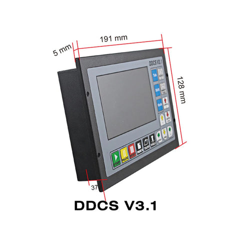 Side of DDCS V3.1 Digital Dream Offline CNC Controller Dimensions