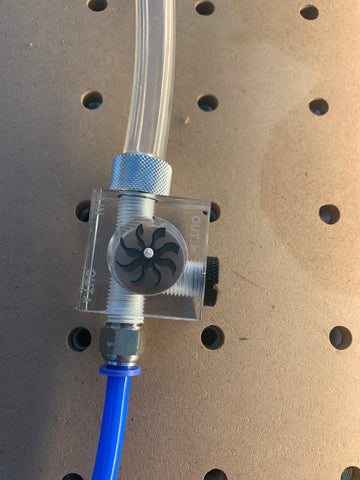Flow meter for water cooling kit