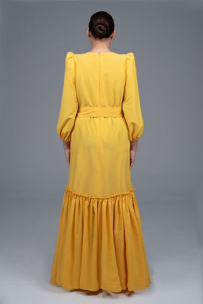 RR Rania Dress in Royal Yellow