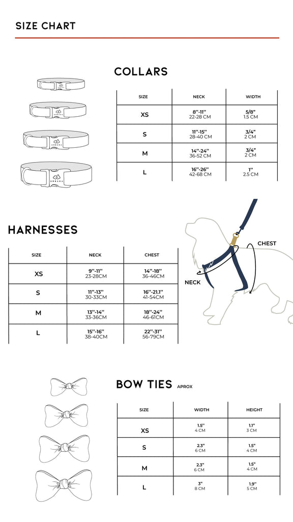 Size chart | Urbana Pet Boutique