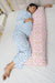 Bloom Like a Lily Long Full Body Maternity & Nursing Pillow- Black - themama.project