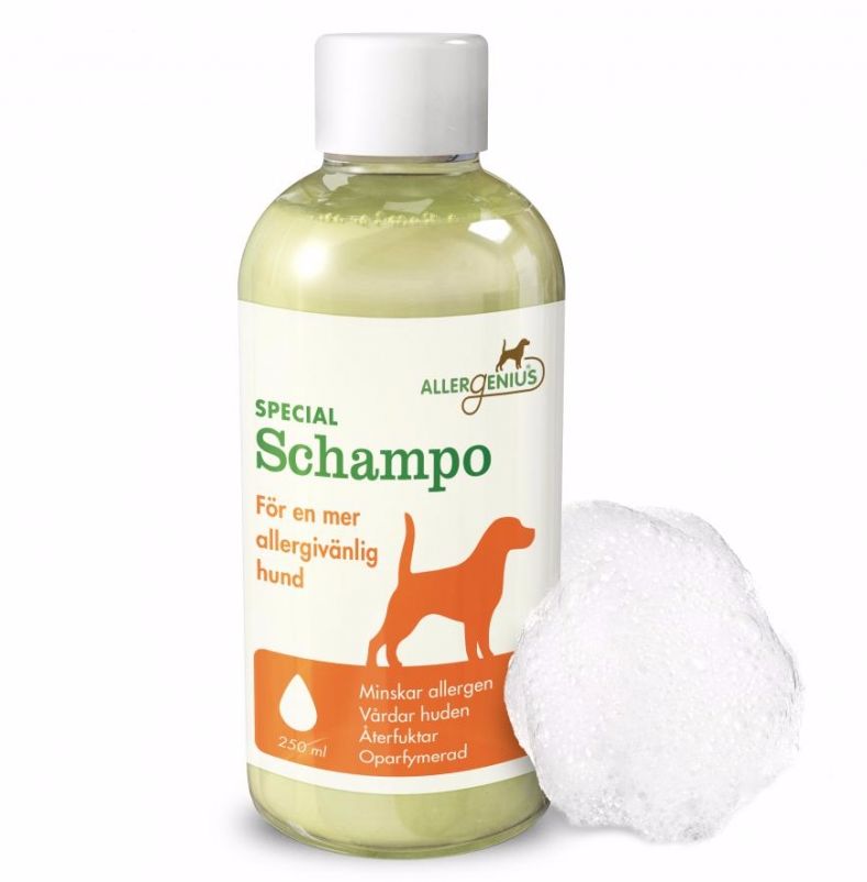 Allergenius dog shampoo