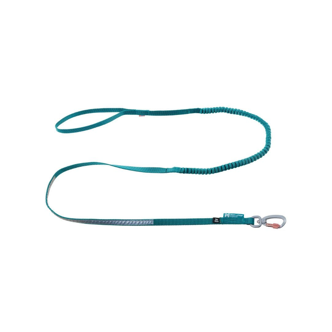 Non-stop Touring Bungee Leash Hundkoppel - Teal 280 cm / 13 mm