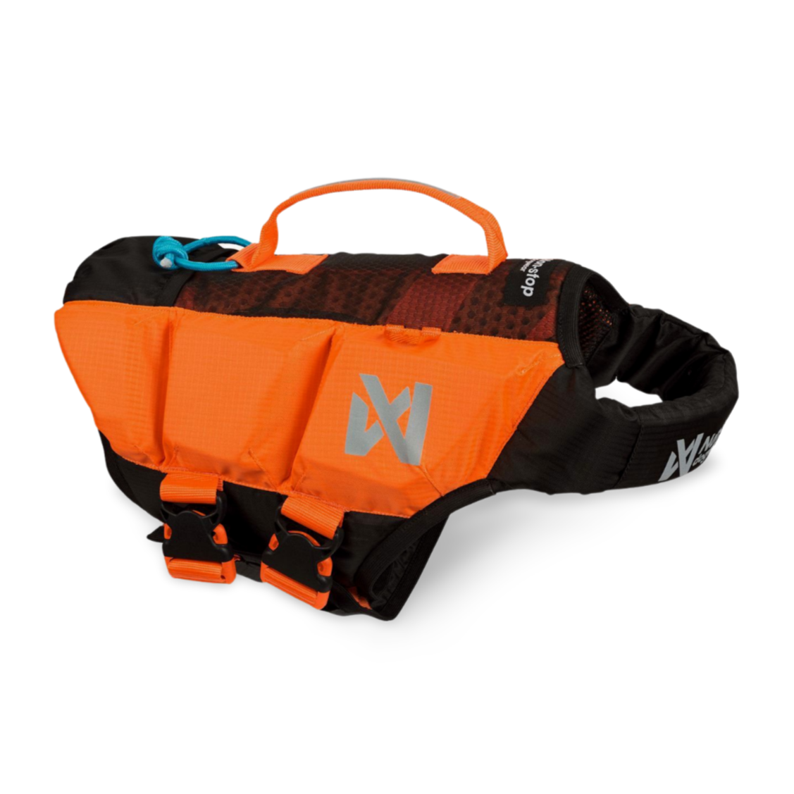 Non-Stop Protector life jacket Flytväst för hund - Black/Orange 3
