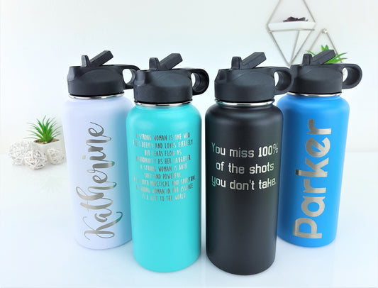 Personalized 24oz Shaker Bottle - T Designs – CRU CUPS