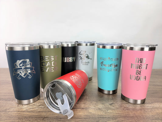 Personalized 40oz Tumblers with Handle & Straw – CRU CUPS