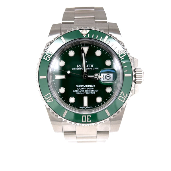 Rolex Submariner Date 116610LV Unworn Hulk Full Stickers – Timepieces by  Labelle