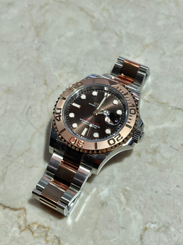 Rolex - Unworn Two Tone Rose Gold Yacht-Master 40mm 126621 Chocolate Dial