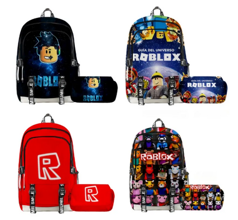 Mochila Roblox Infantil Com Estojo