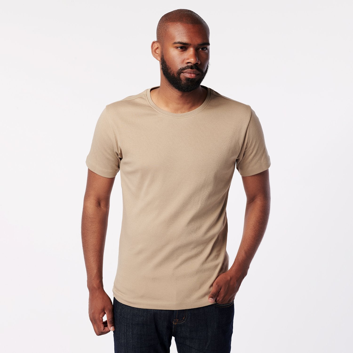 T-shirt - Earth - Round Neck - Sand – SKOT Fashion