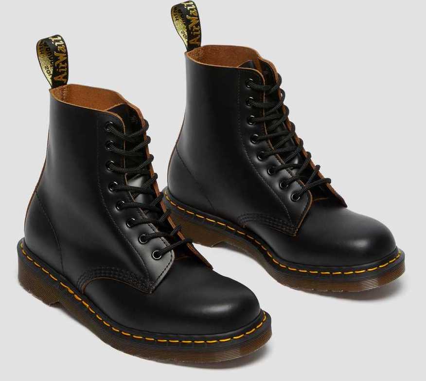 Dr. Martens Made In England Black Combat Boots