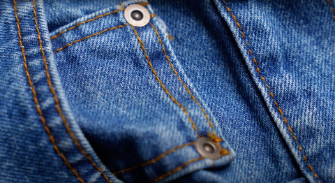 Walmart George jeans pocket close up