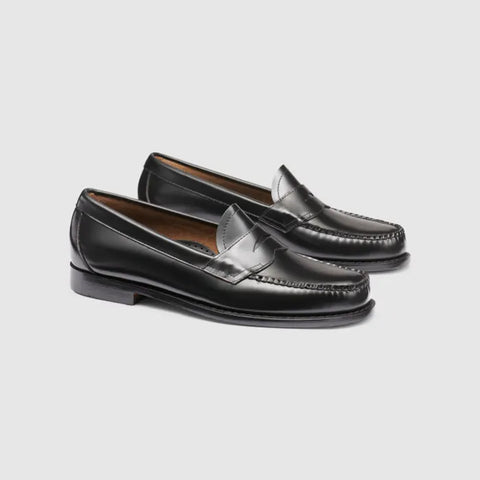 Weejuns black leather penny loafers