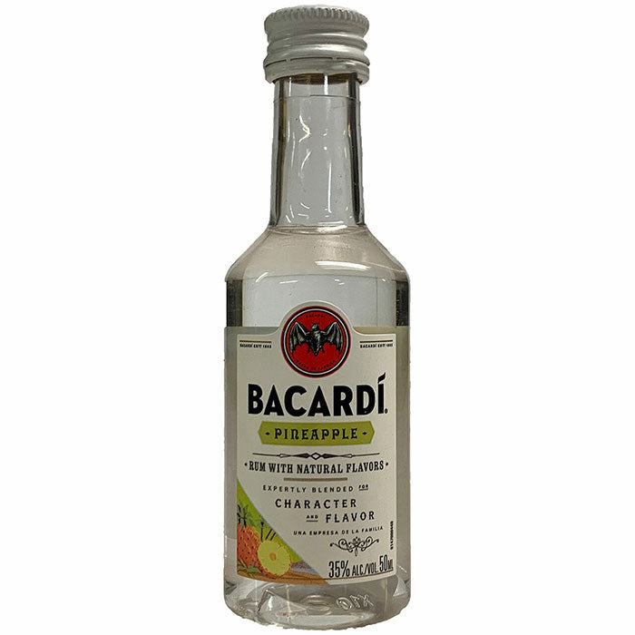 BACARDÃ Pineapple Flavored White RumMini Bottle 50ml