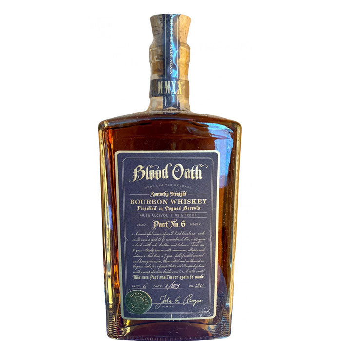 Blood Oath Part No.6 Kentucky Straight Bourbon Whiskey