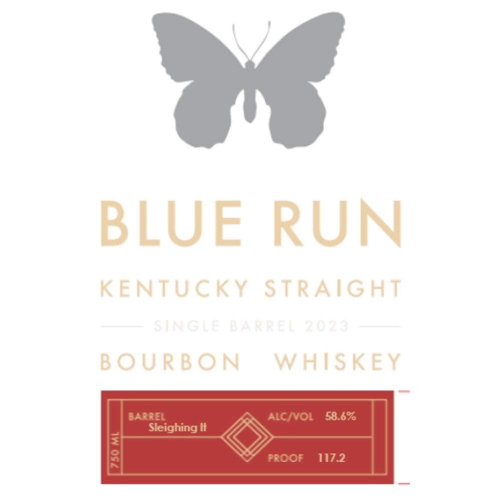 Blue Run âSleighing Itâ Single Barrel Bourbon 2023