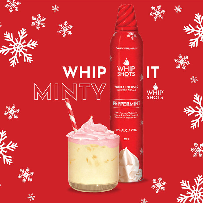 Cardi B Whip Shots Seasonal Peppermint Vodka Infused Whipped Cream 200ml