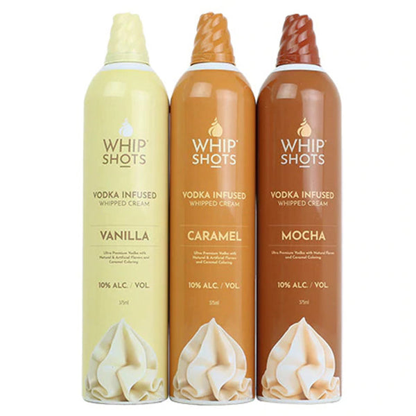 Whip Shots Vodka Infused Whipped Cream 50ML Bundle Set