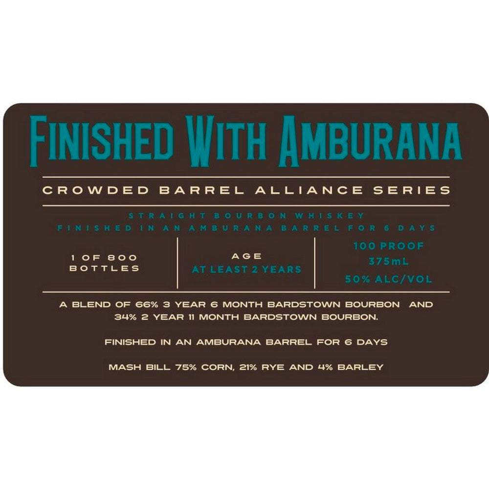 Crowded Barrel Alliance Series Bourbon Finished with Amburana