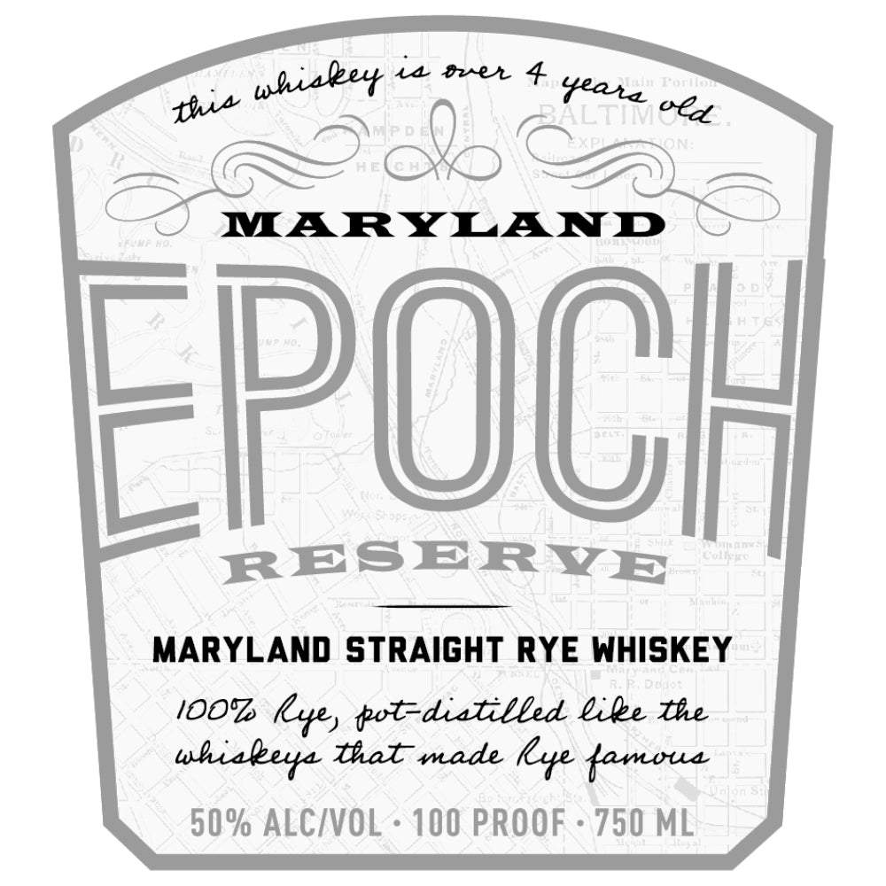 Epoch Reserve Maryland Straight Rye Whiskey