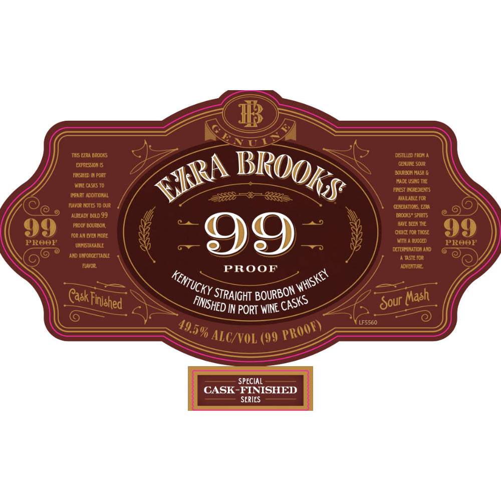 Ezra Brooks 99 Proof Bourbon Finished in Port Wine Casks