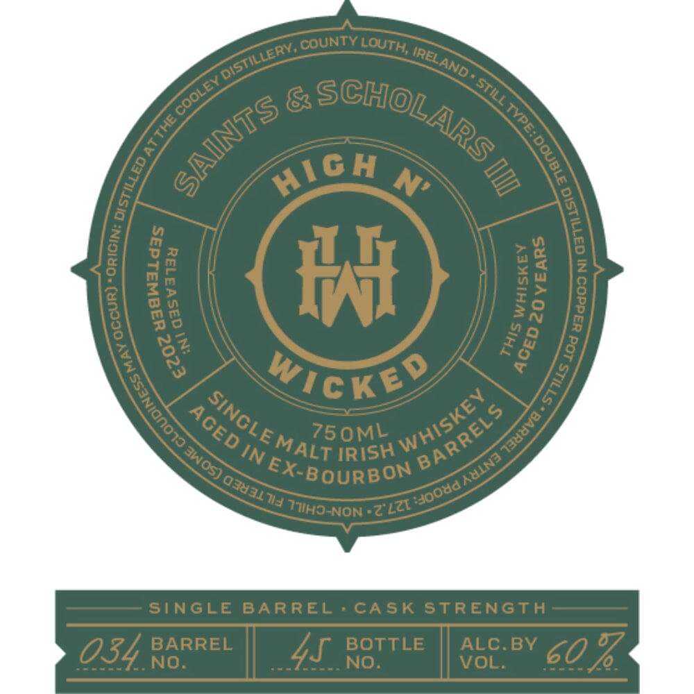 High Nâ Wicked Saints & Scholars III Irish Whiskey