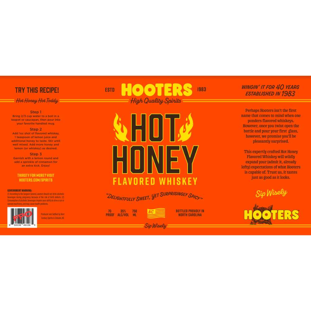 Hooters Hot Honey Flavored Whiskey