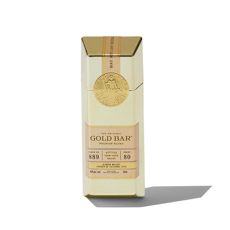 Buy The Original Gold Bar Premium Blend Whiskey Mini Bottle 50ml Online